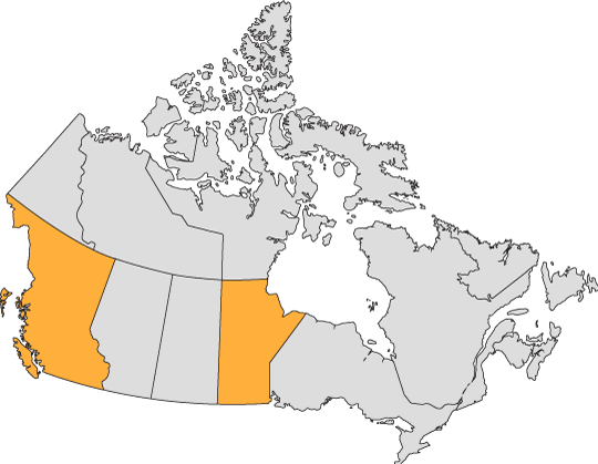 daba graphics canada map